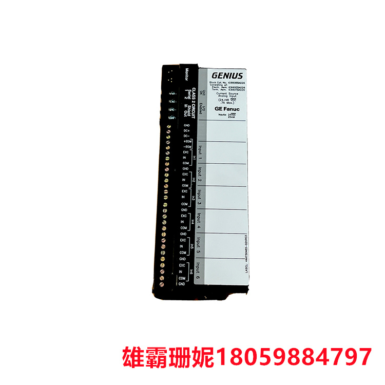 GE   IC660TBA026   电流源模拟输出模块   它设计有 6 个输入