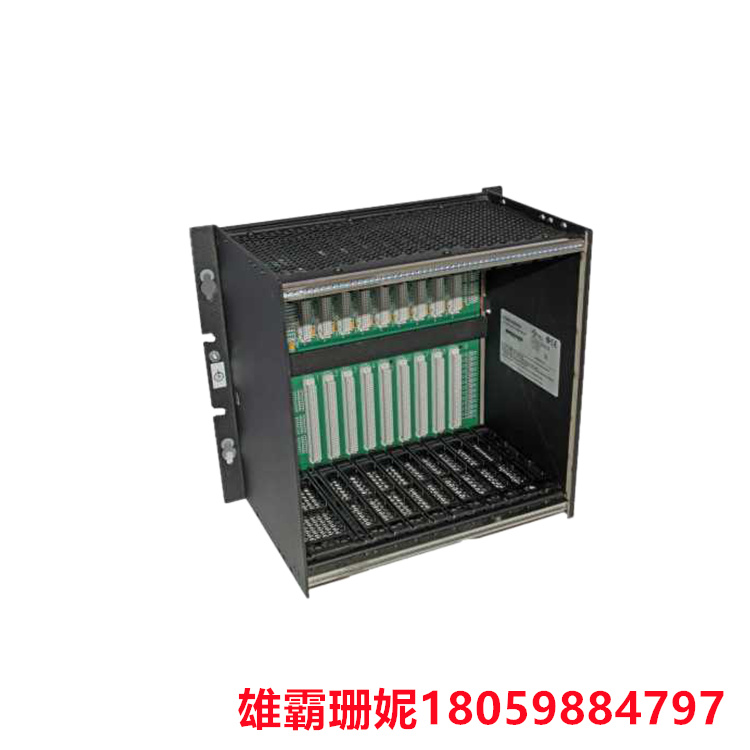 GE  IC698CHS009  插槽I/O机架   此后置式 I/O 机架与所有 Rx7i CPU 和 I/O 设备