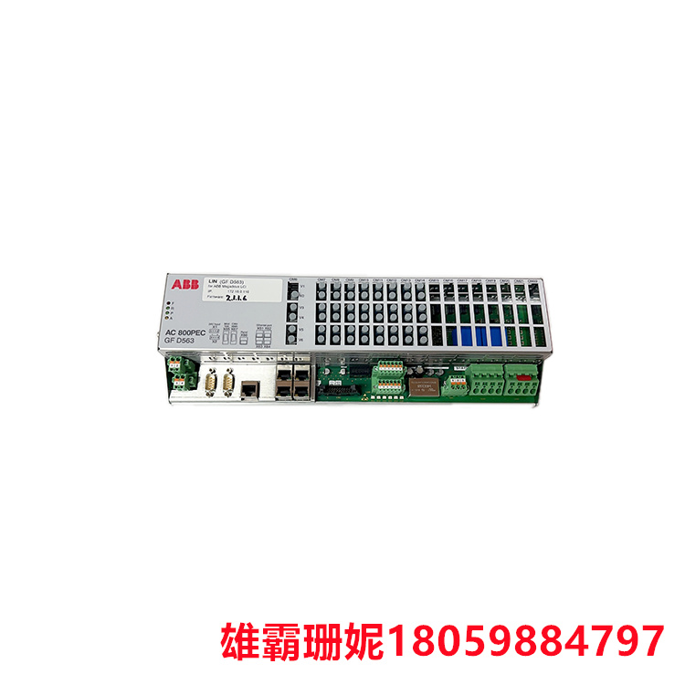 ABB  GFD563A102 3BHE046836R0102  励磁控制器  它一般由励磁功率单元和励磁调节器两个主要部分组成