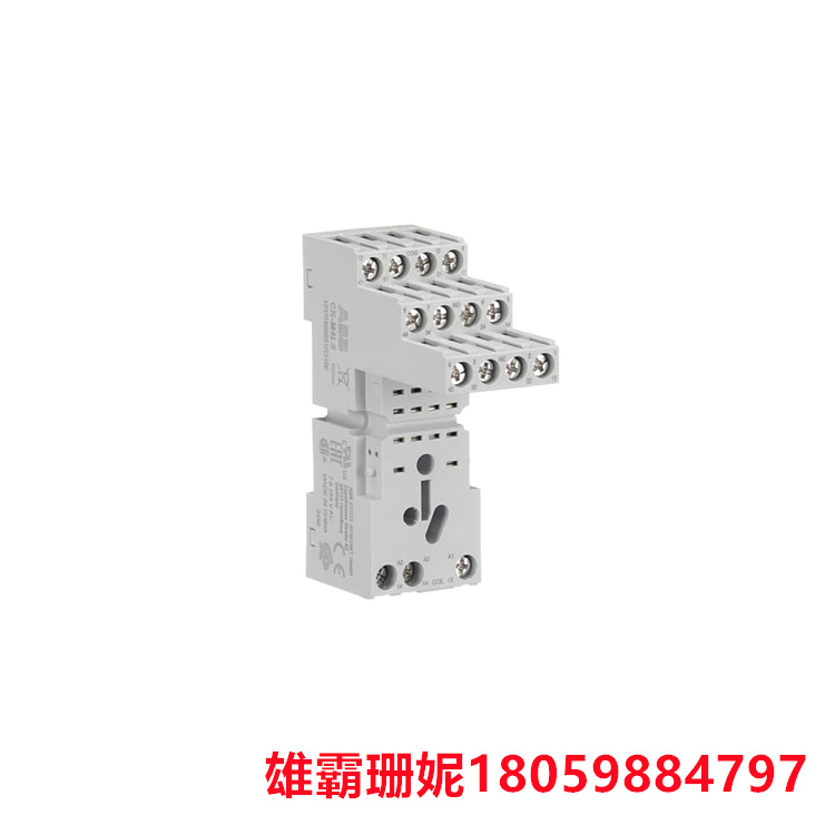 ABB  CR-M4LS   逻辑插座     逻辑插座适用于带有4个c/o (SPDT)输出触点的CR-M继电器