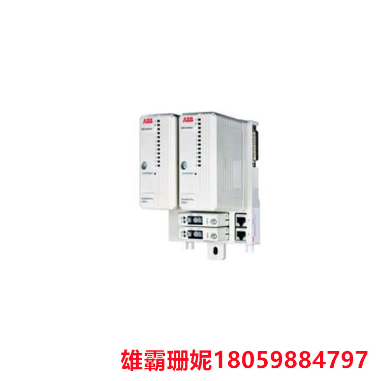 ABB  IOR810  S800 I/O 网关模块   可以通过光纤模块总线连接和扫描多达7个S800集群调制解调器