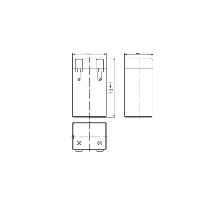 威达蓄电池HX6-2.3   采用全密封防泄漏结构