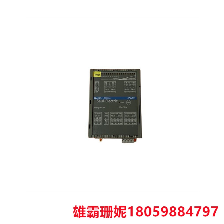 ABB GJR5252300R3101 07AC91H    模拟量输入/输出模块    是与数字量相反的状态表示