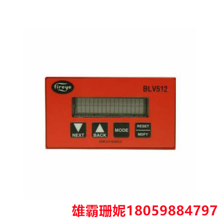 Fireye   BLL510    键盘显示器     查看编程器配置和锁定历史