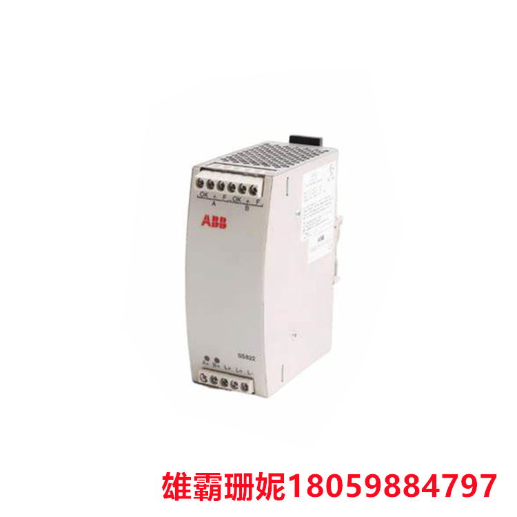 SS822 3BSC610042R1    导轨电源      和开关电源的安装方式不同