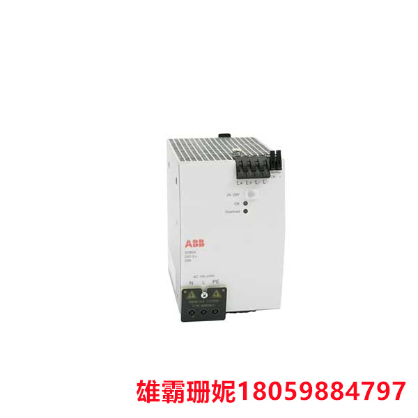 ABB	SD834     开关模式电源单元        次级输出电路适用于 SELV 或 PELV 应用